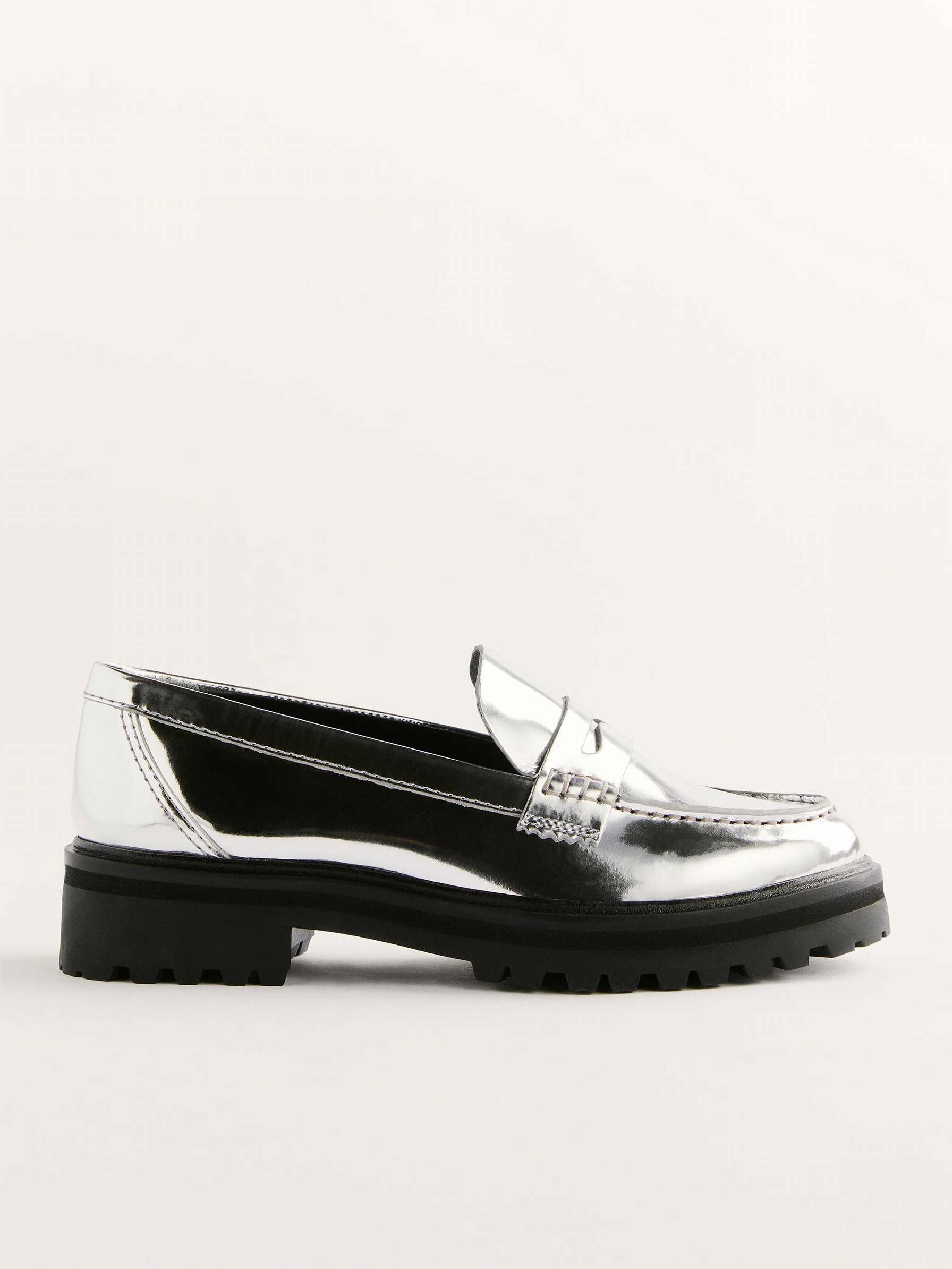 Women's Reformation Agathea Chunky Loafers Metal | USA-085361