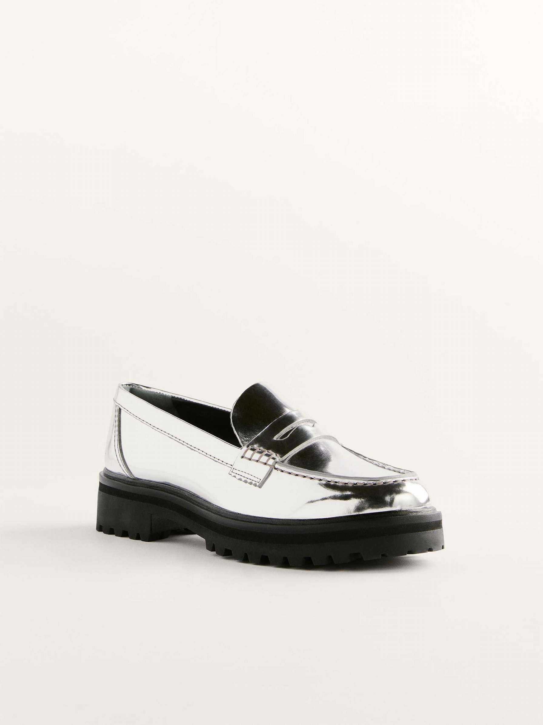 Women's Reformation Agathea Chunky Loafers Metal | USA-085361