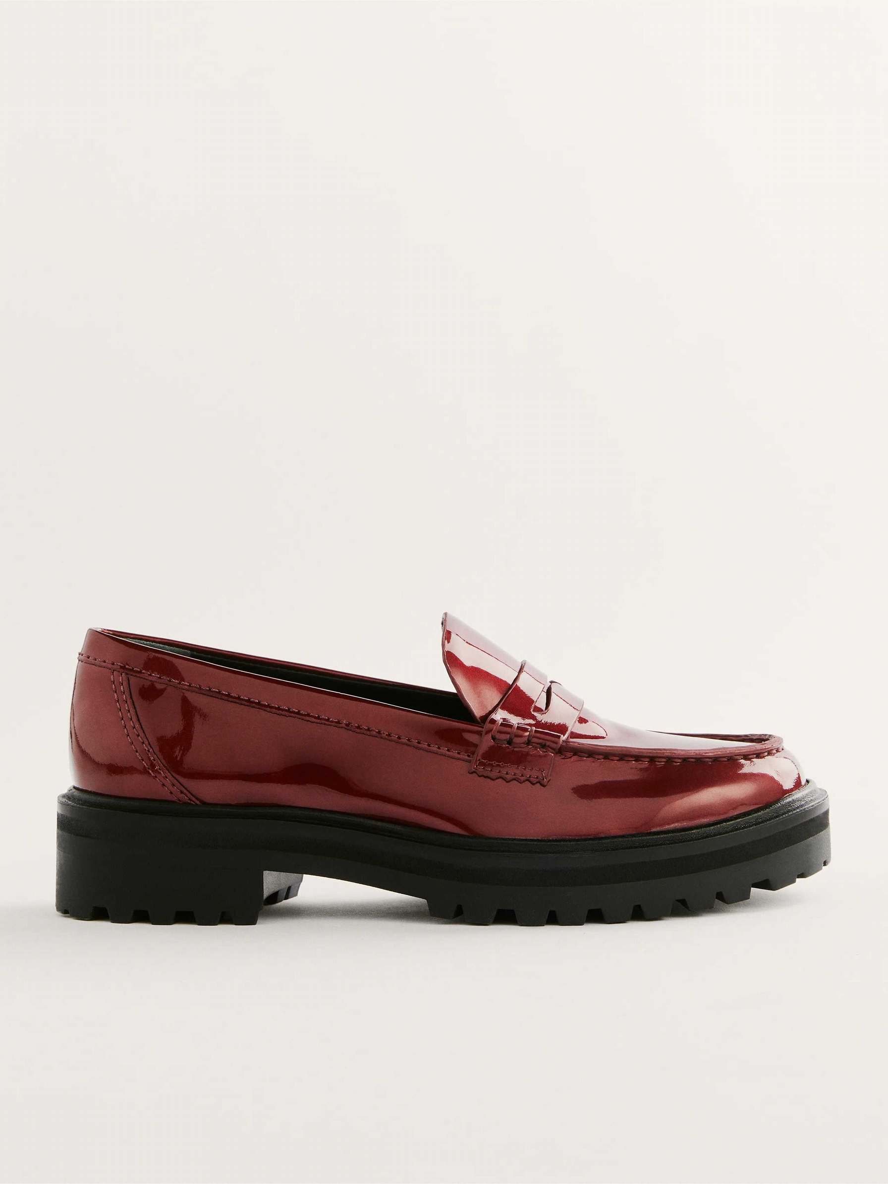 Women's Reformation Agathea Chunky Loafers Burgundy | USA-647382