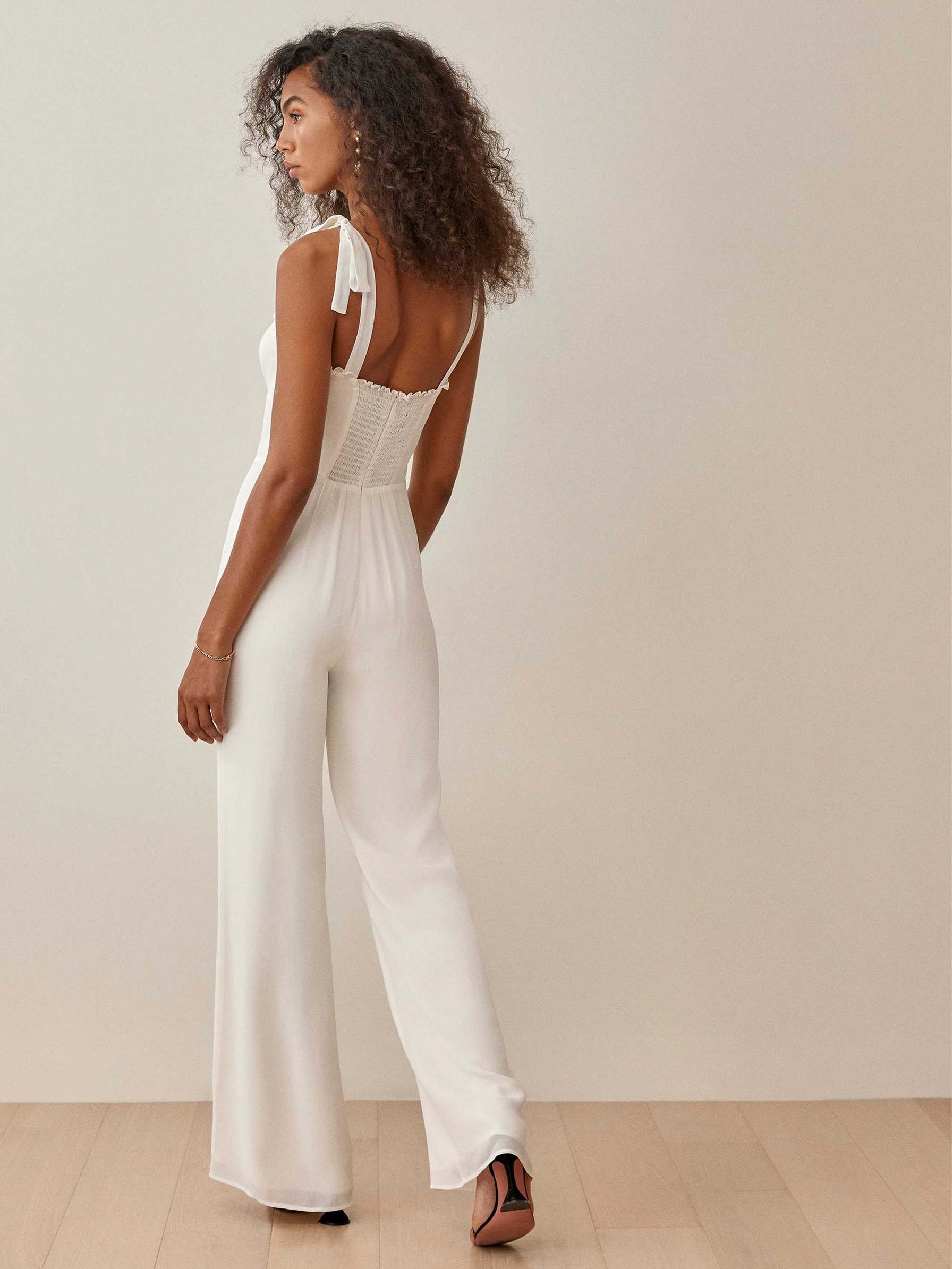 Women's Reformation Alfred Jumpsuit White | USA-324576