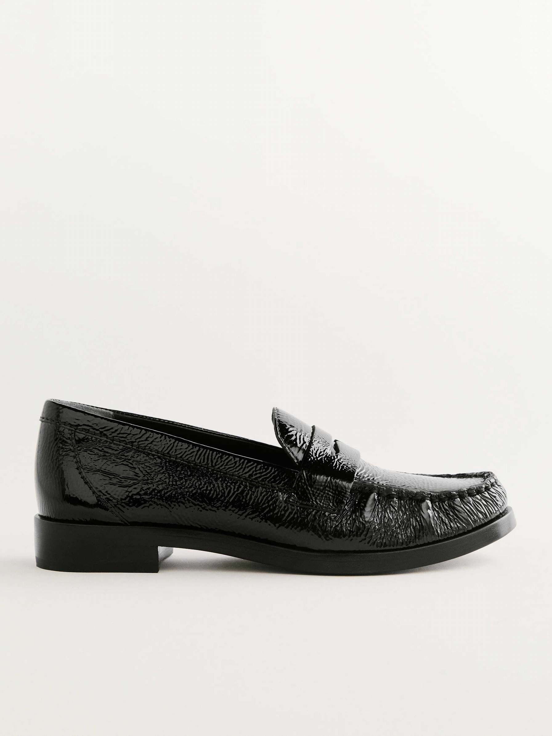 Women's Reformation Ani Ruched Loafers Black | USA-730258