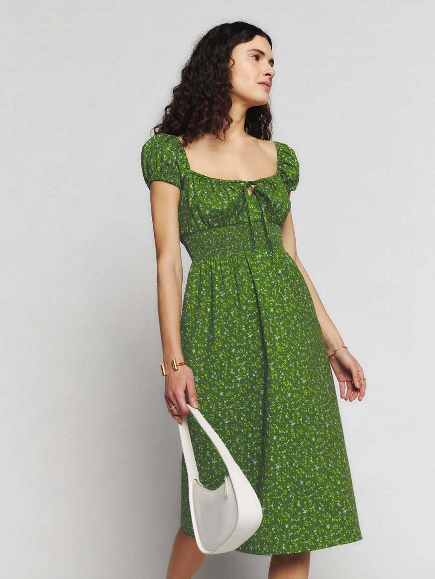 Women's Reformation Arna Dress Green | USA-260478