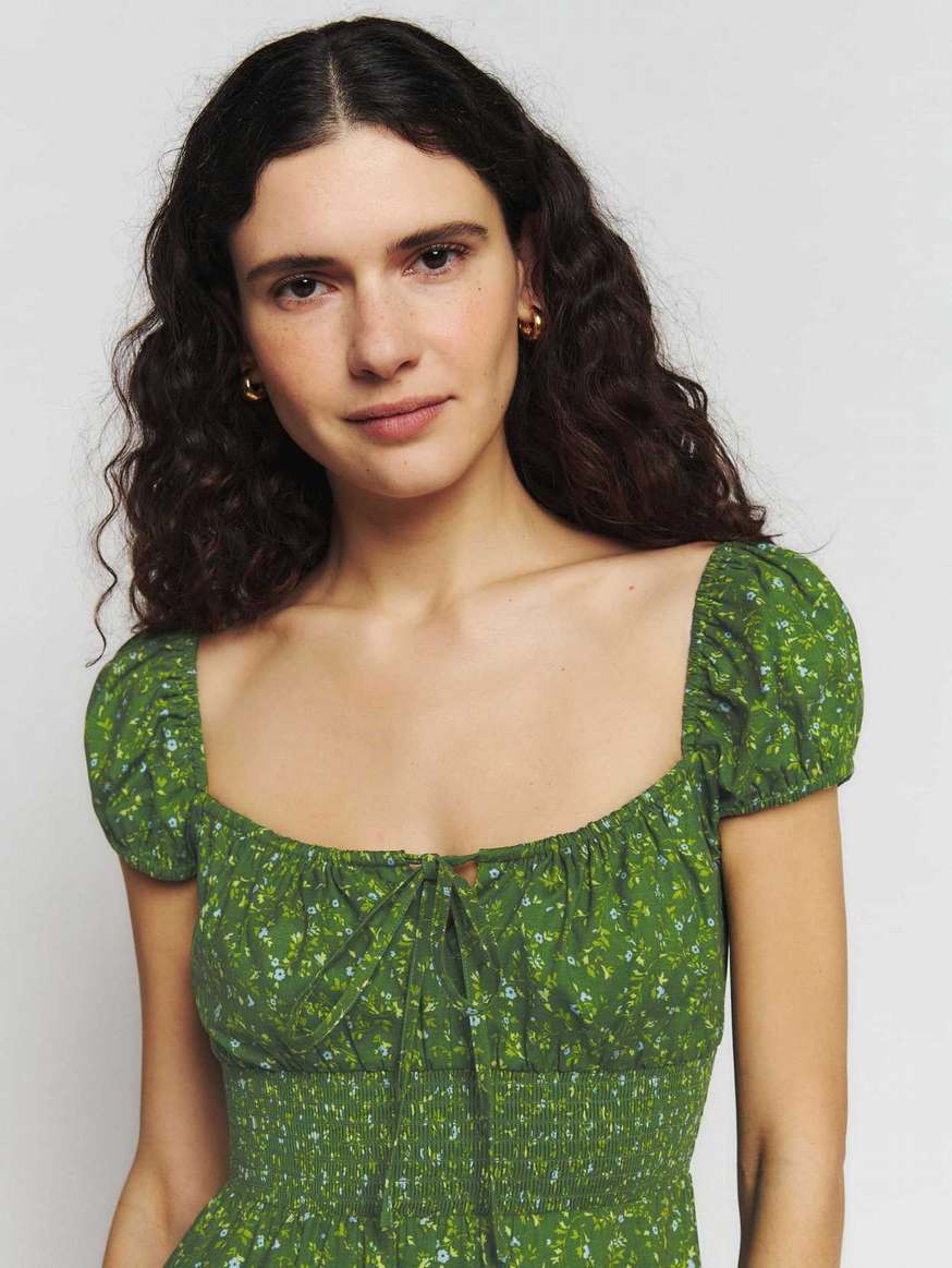 Women's Reformation Arna Dress Green | USA-260478