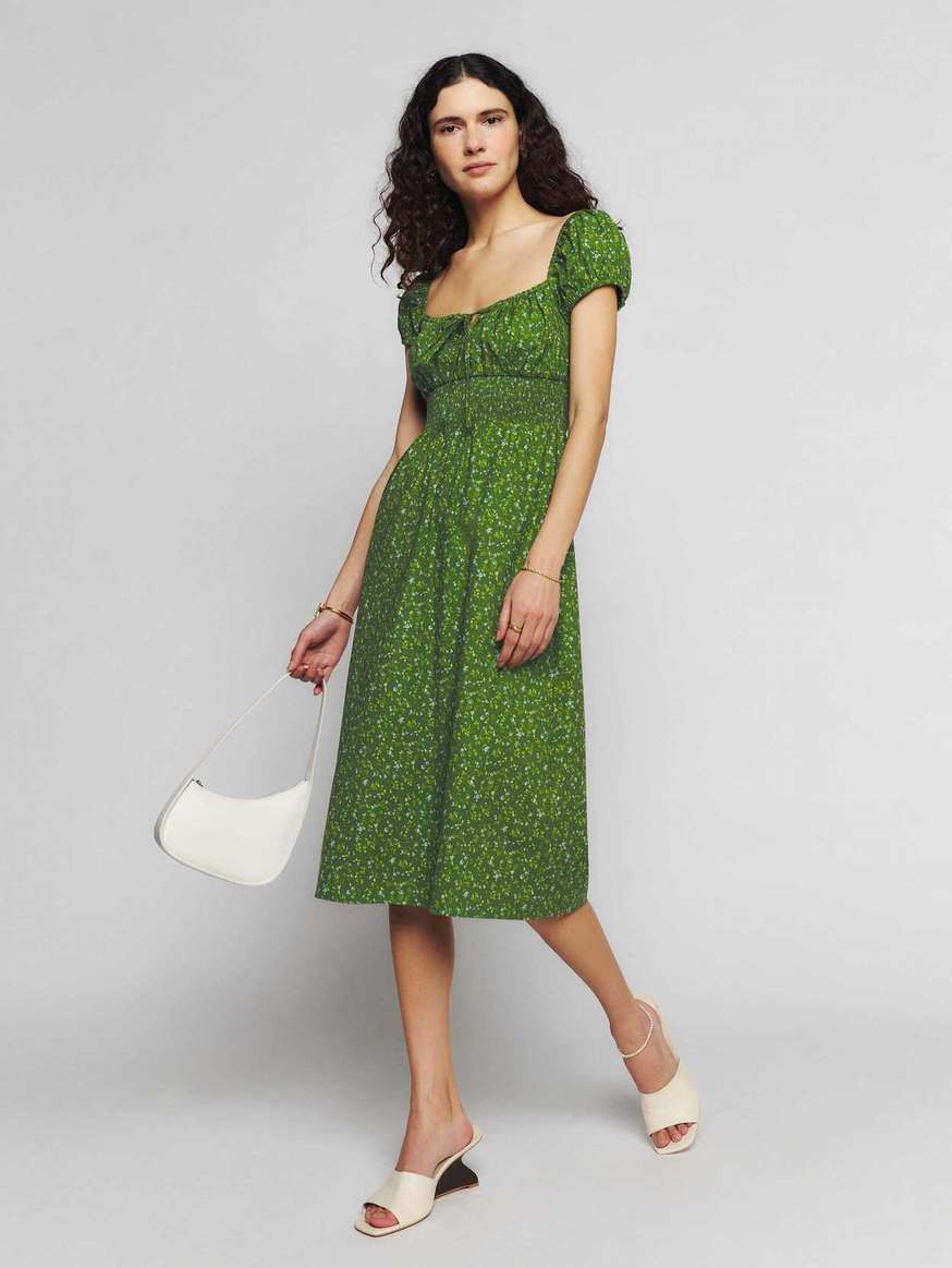 Women's Reformation Arna Dress Green | USA-260478