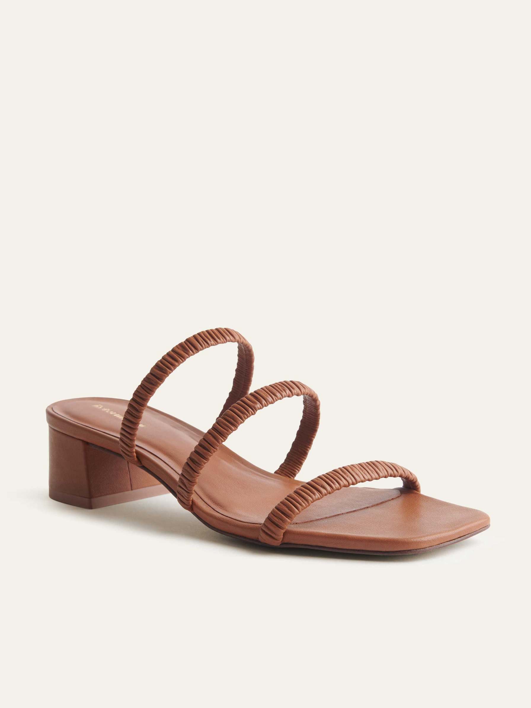 Women's Reformation Assunta Strappy Mules Brown | USA-587436