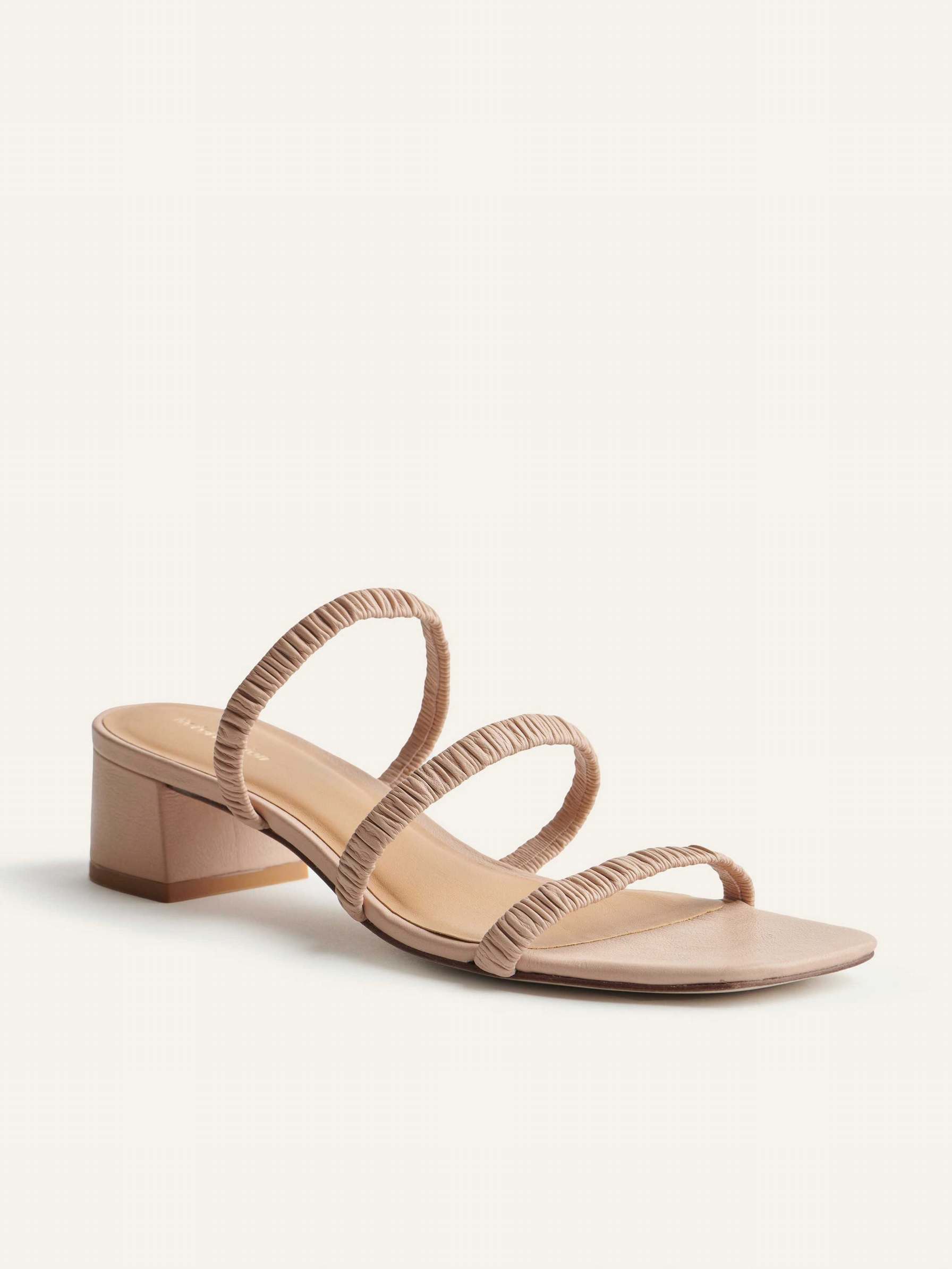 Women's Reformation Assunta Strappy Mules Beige | USA-728046