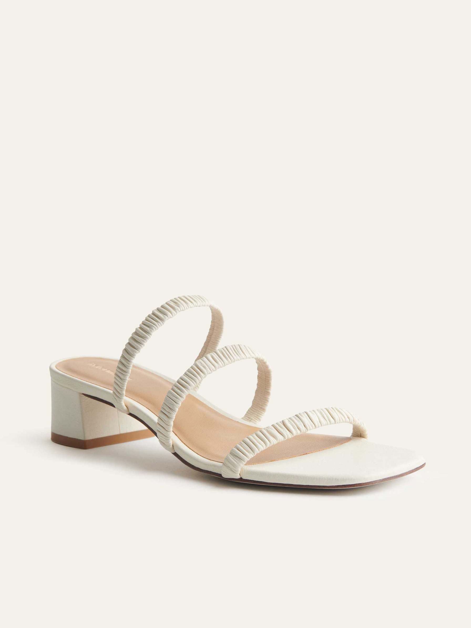 Women's Reformation Assunta Strappy Mules White | USA-825173