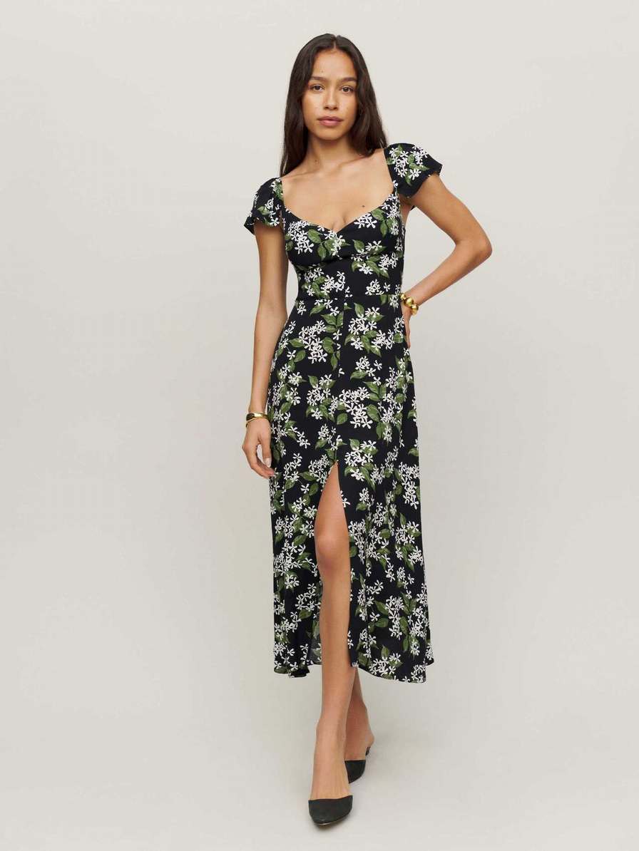 Women's Reformation Baxley Dress Flower | USA-7234015