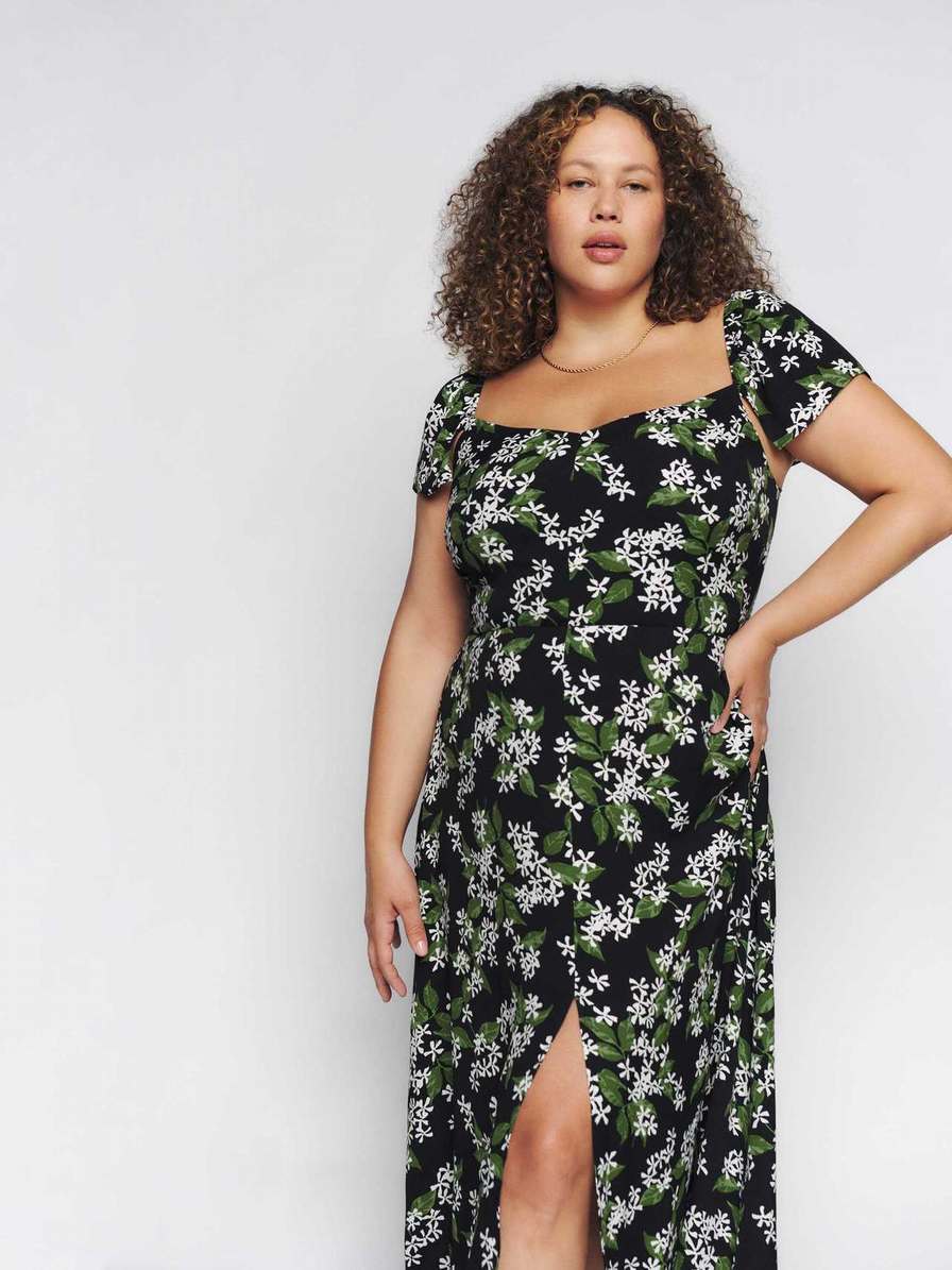 Women's Reformation Baxley Es Dress Flower | USA-725631