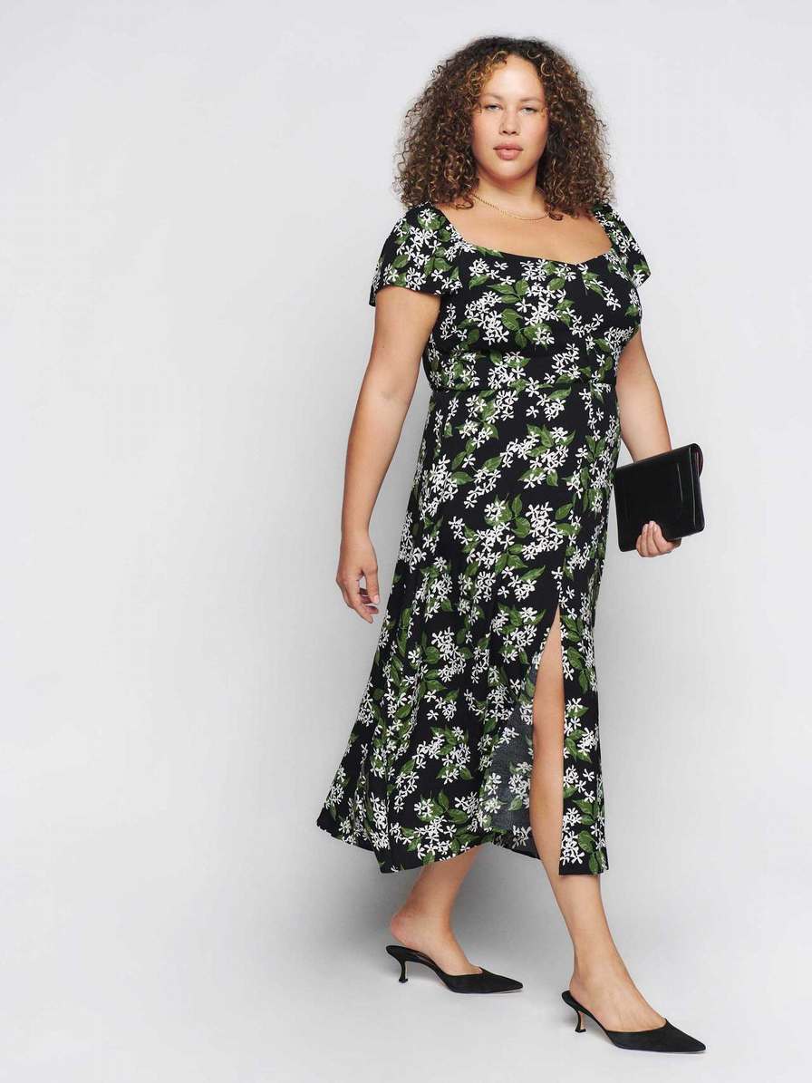 Women's Reformation Baxley Es Dress Flower | USA-725631