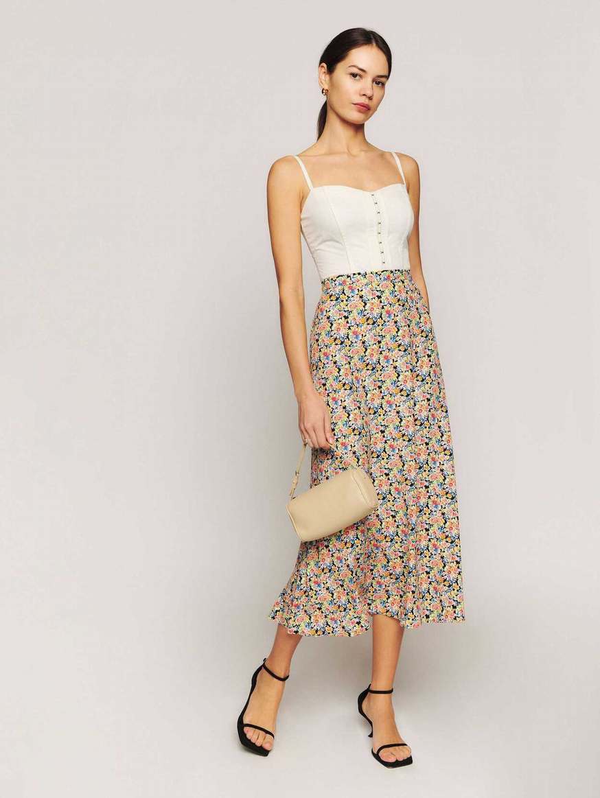 Women's Reformation Bea Skirts Flower | USA-4278615