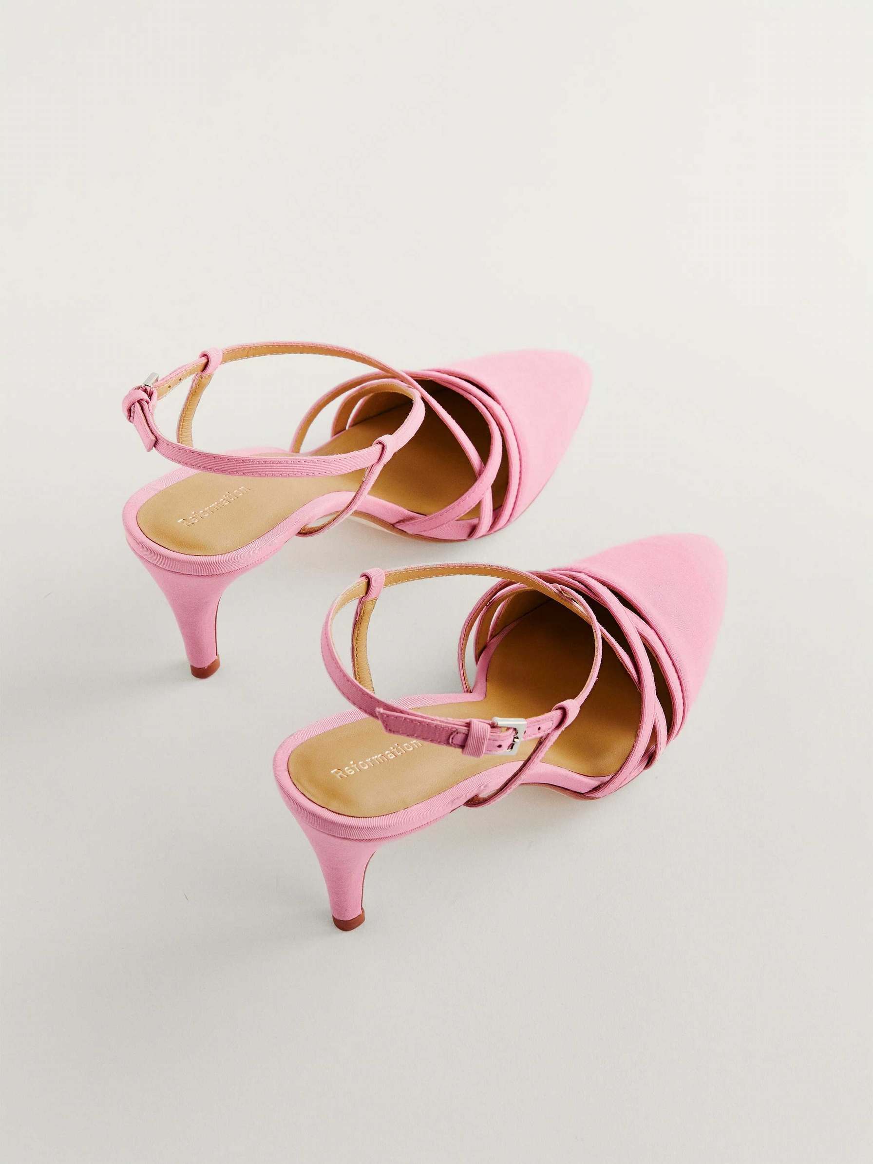 Women's Reformation Brigitte Heels Pink | USA-716842