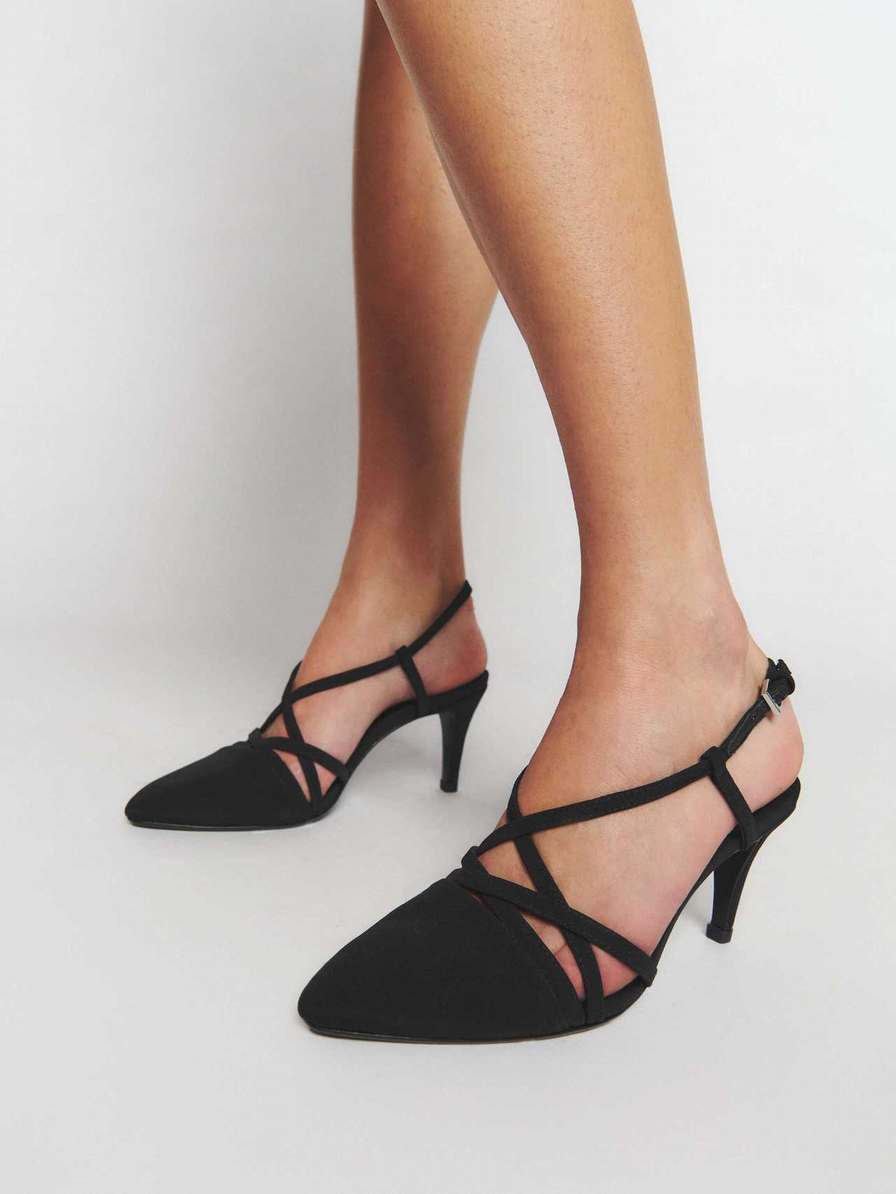 Women's Reformation Brigitte Mules Black | USA-0456871