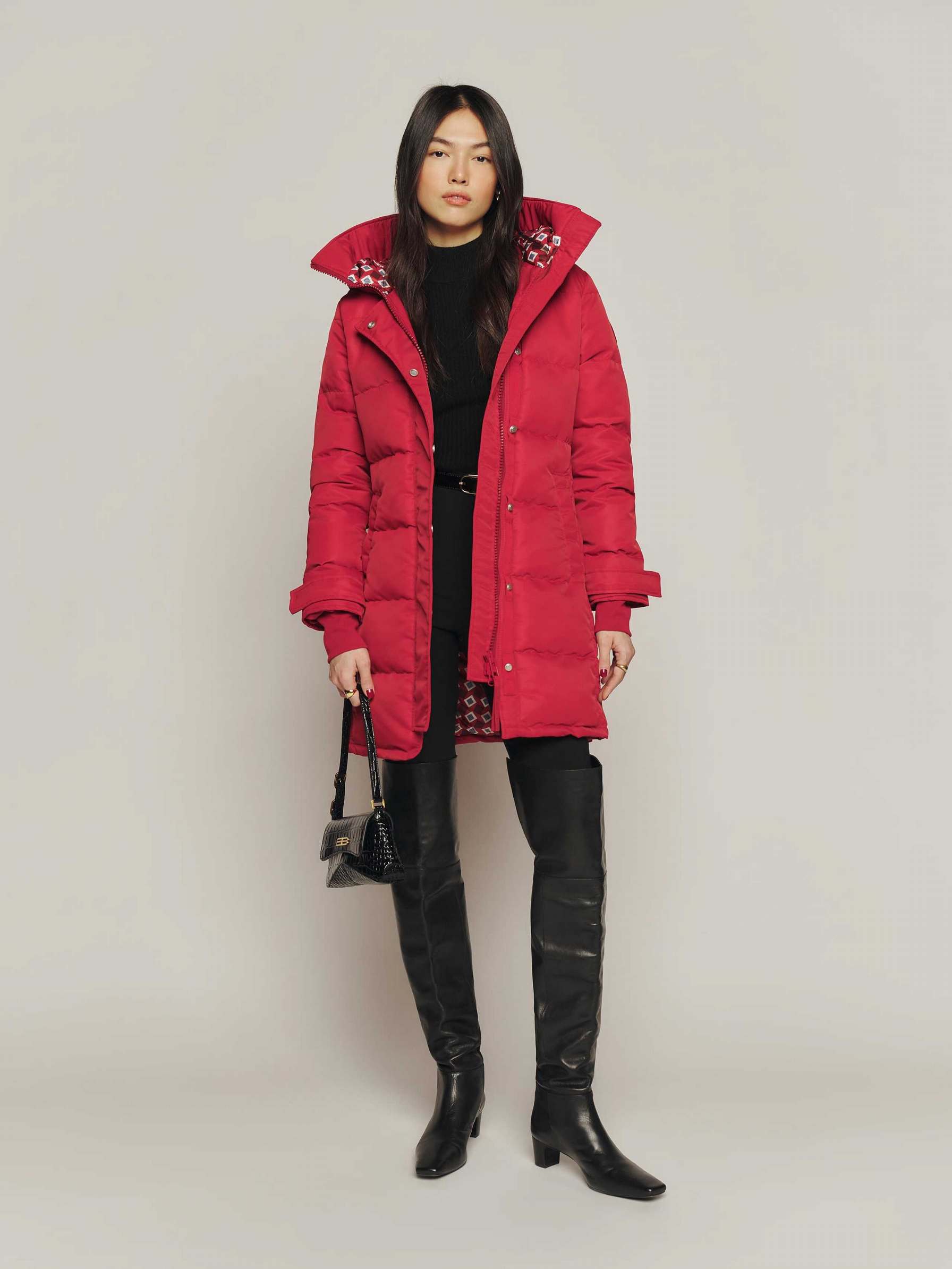 Women's Reformation Canada Goose x Reformation Shelburne Parka Jackets Red | USA-2316780