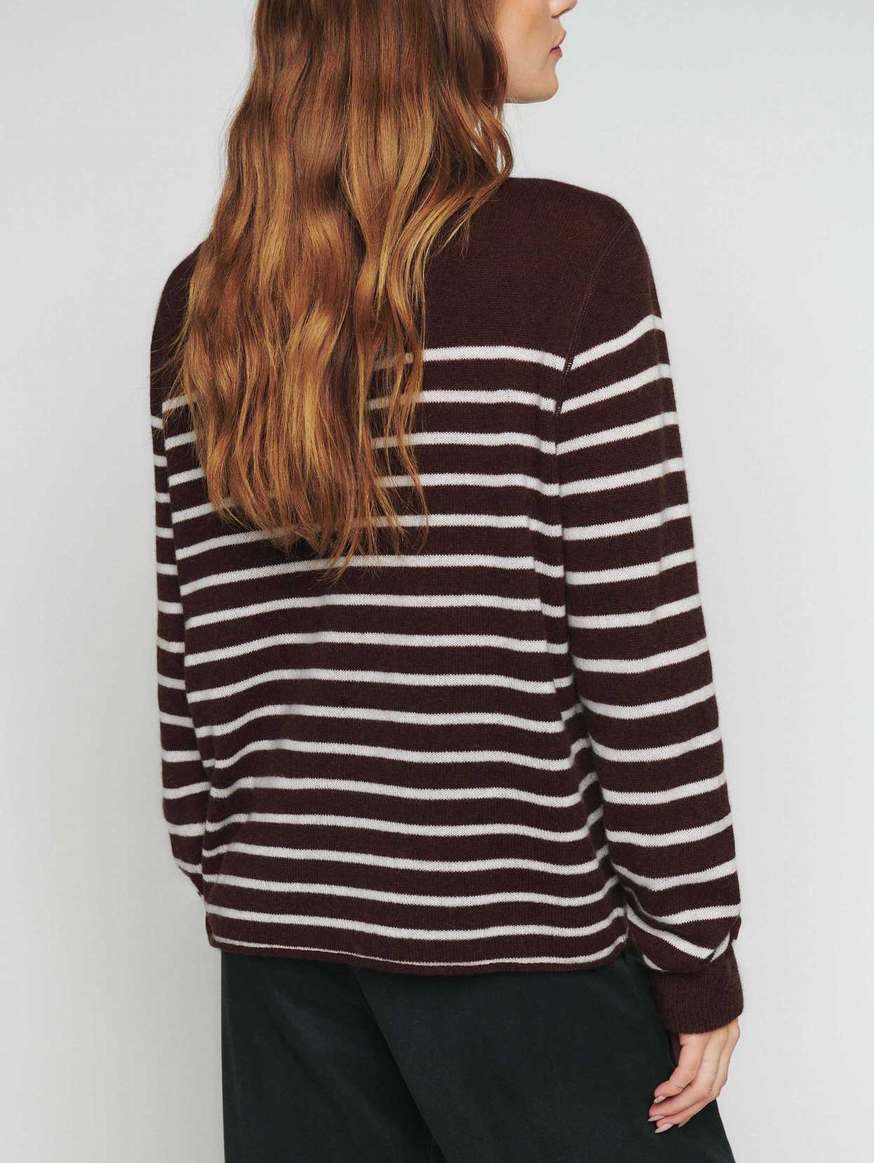 Women's Reformation Cashmere Boyfriend Sweater Stripes | USA-710325