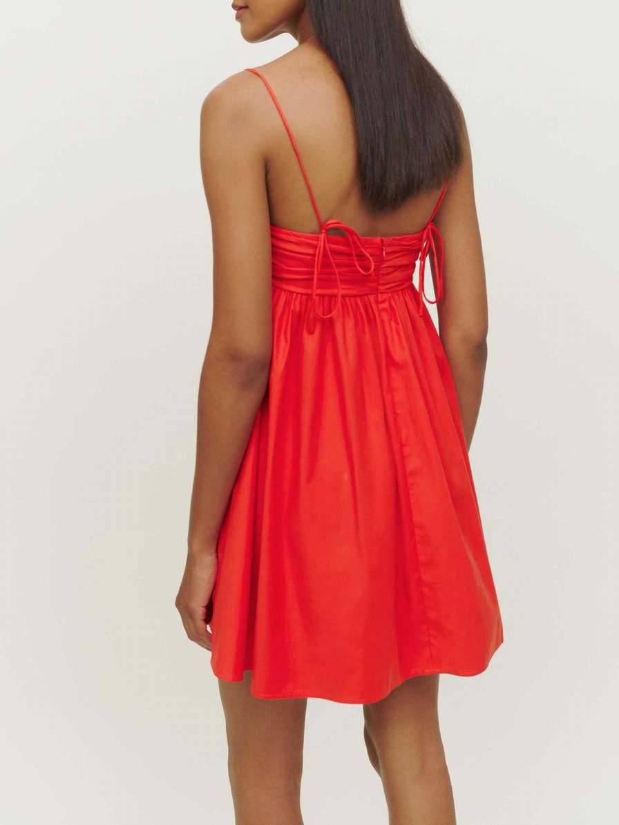 Women's Reformation Catarina Dress Red | USA-021874