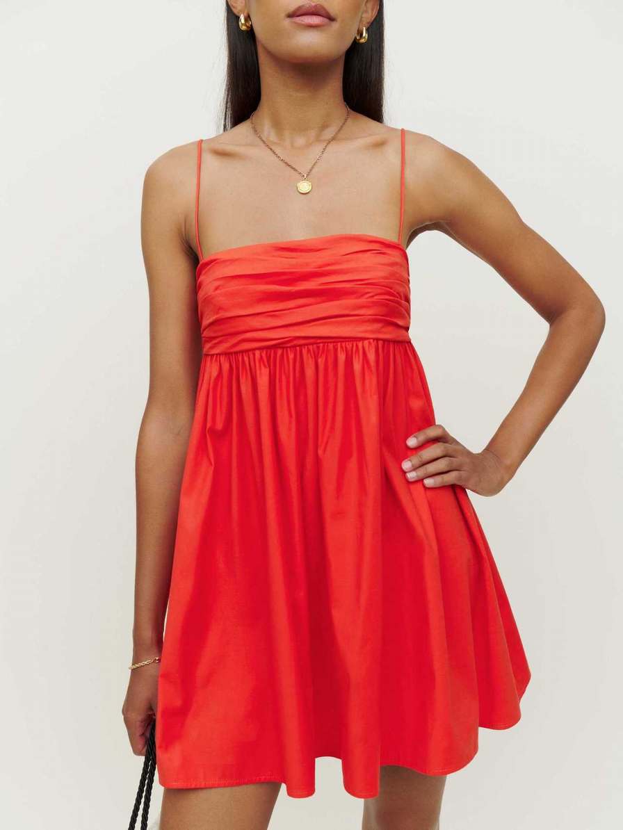 Women's Reformation Catarina Dress Red | USA-021874