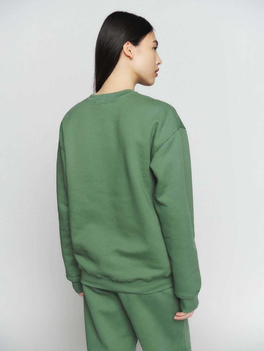 Women's Reformation Classic Sweatshirt Green | USA-543270