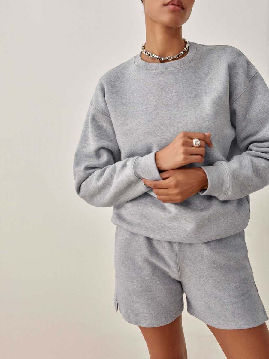 Women's Reformation Classic Sweatshirt Grey | USA-603451