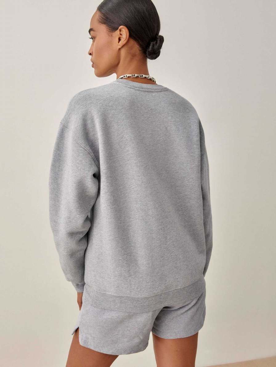 Women's Reformation Classic Sweatshirt Grey | USA-603451