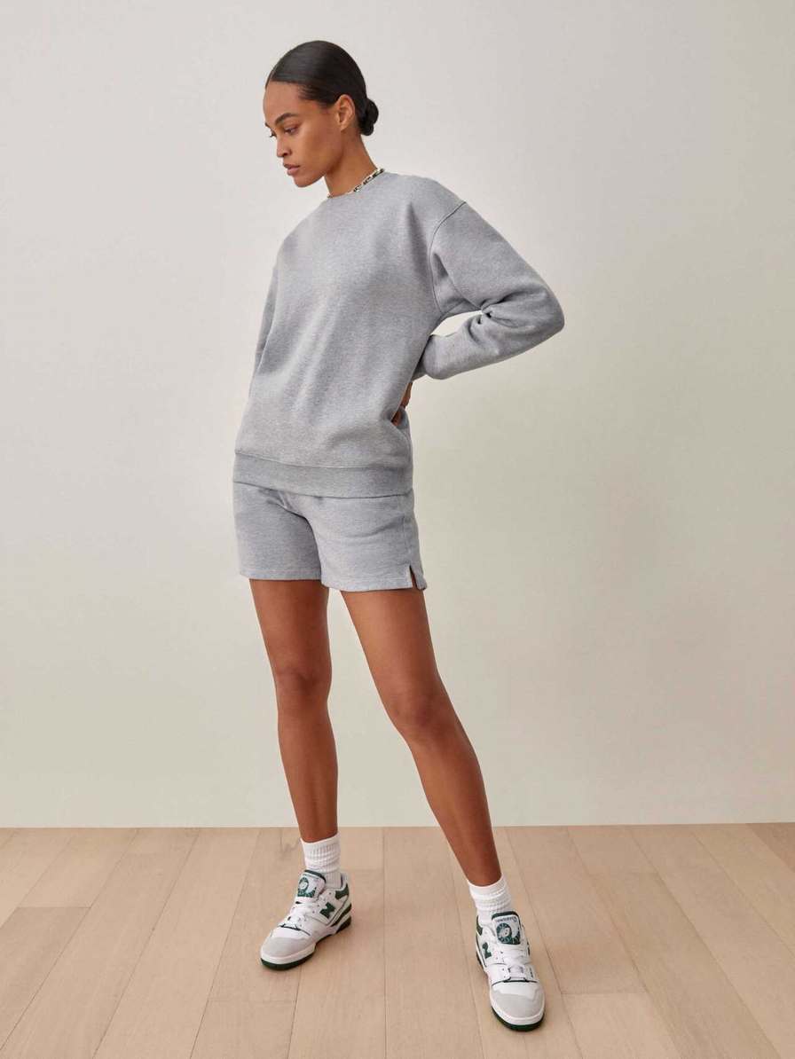 Women's Reformation Classic Sweatshirt Grey | USA-603451