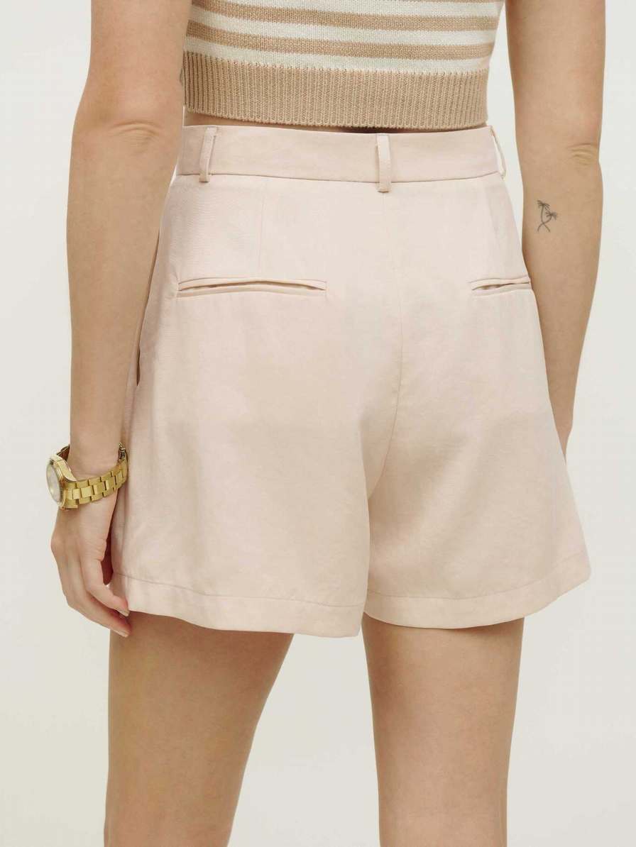 Women's Reformation Dane Shorts White | USA-4871605