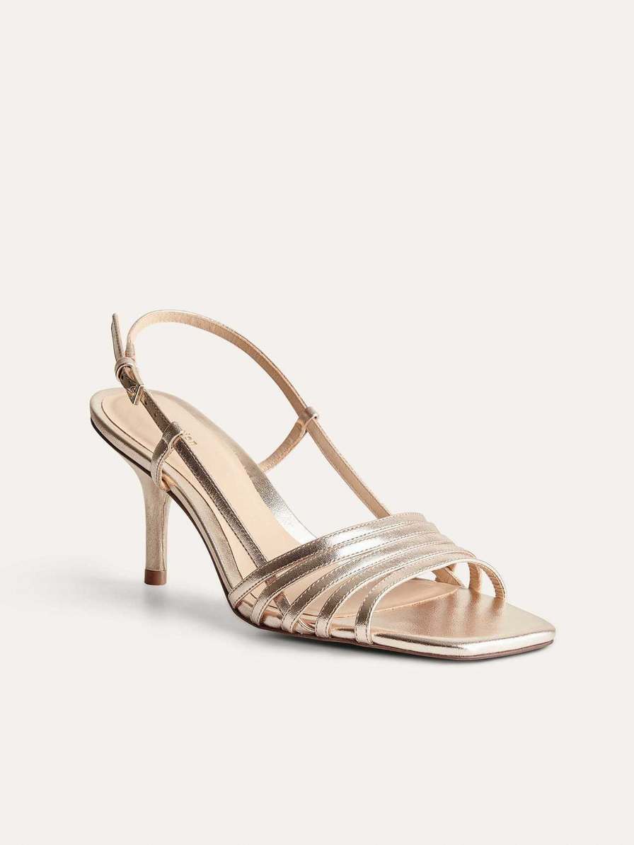 Women's Reformation Elsieed Sandals Gold | USA-048371