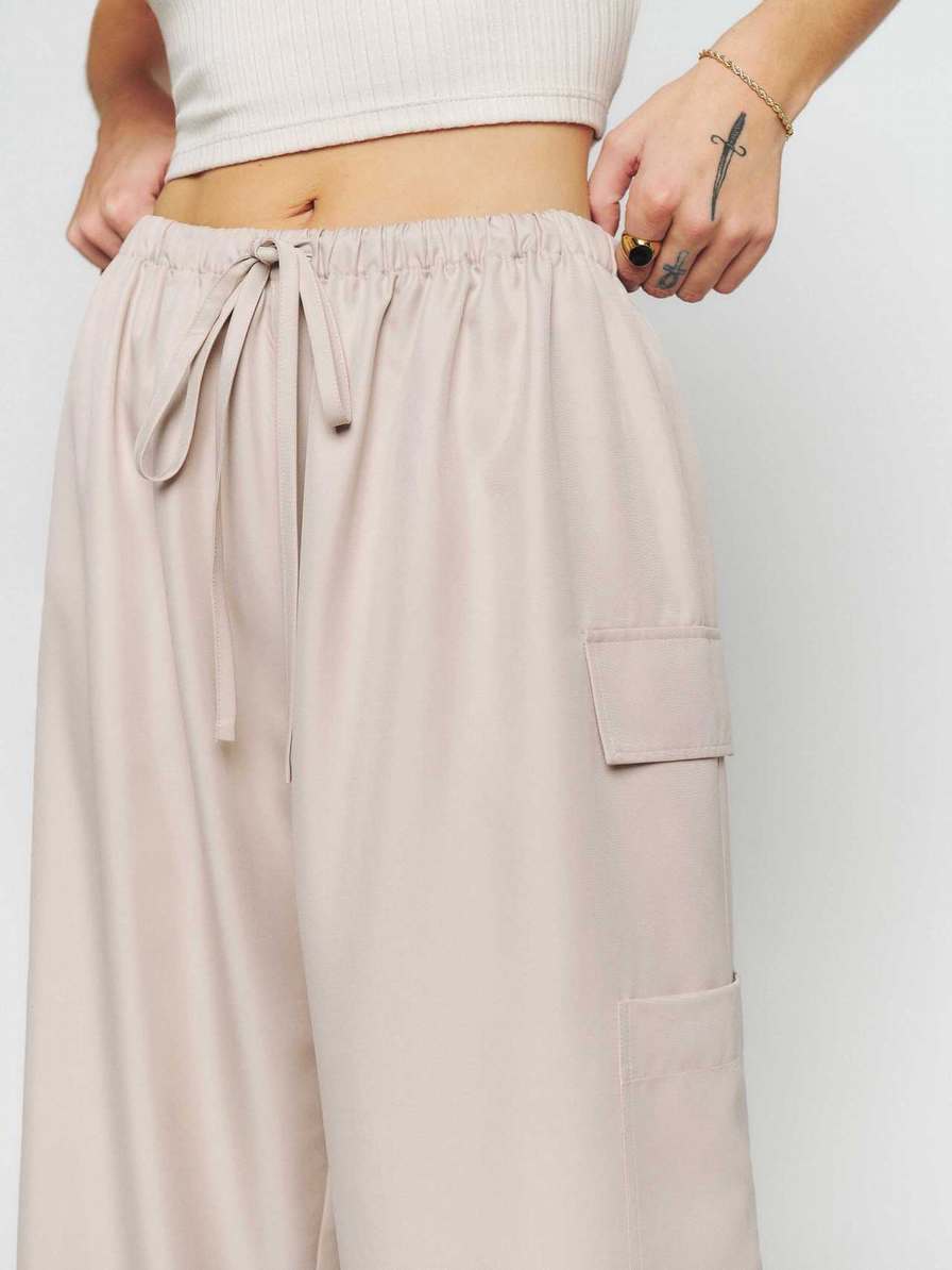 Women's Reformation Ethan Pants Grey Brown | USA-684723