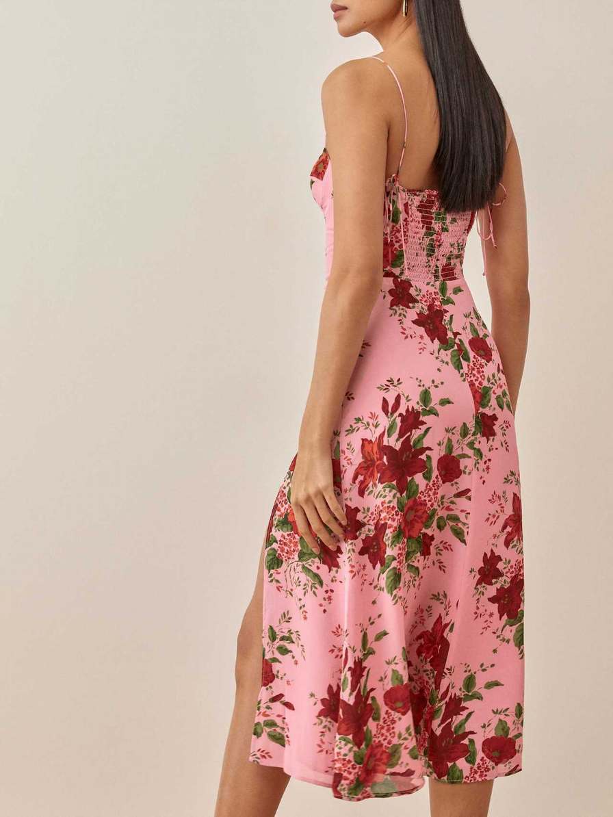 Women's Reformation Juliette Dress Rose Flower | USA-012347