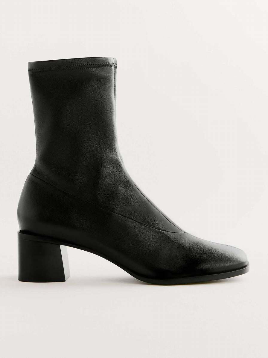 Women's Reformation Louie Stretch Booties Black | USA-710482