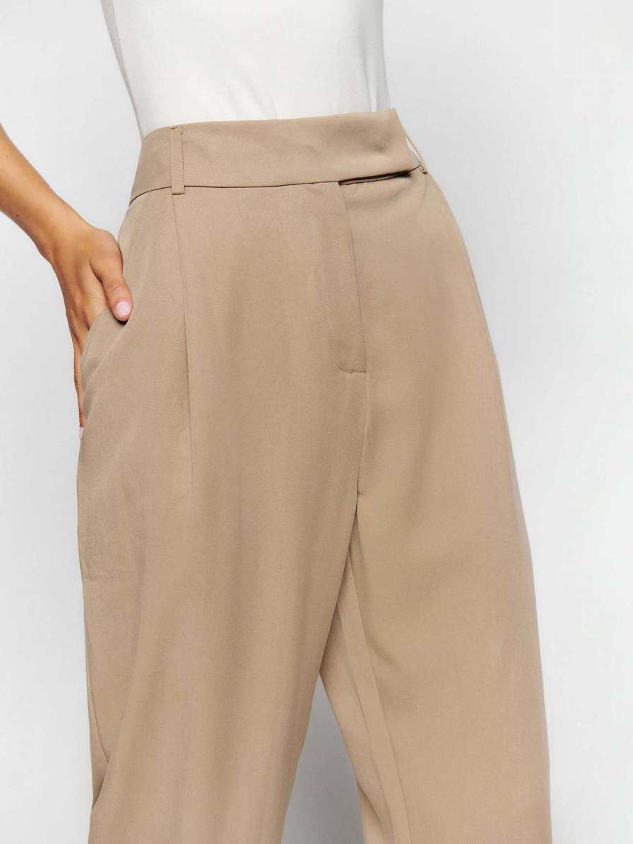 Women's Reformation Lucas Pants Khaki | USA-354180