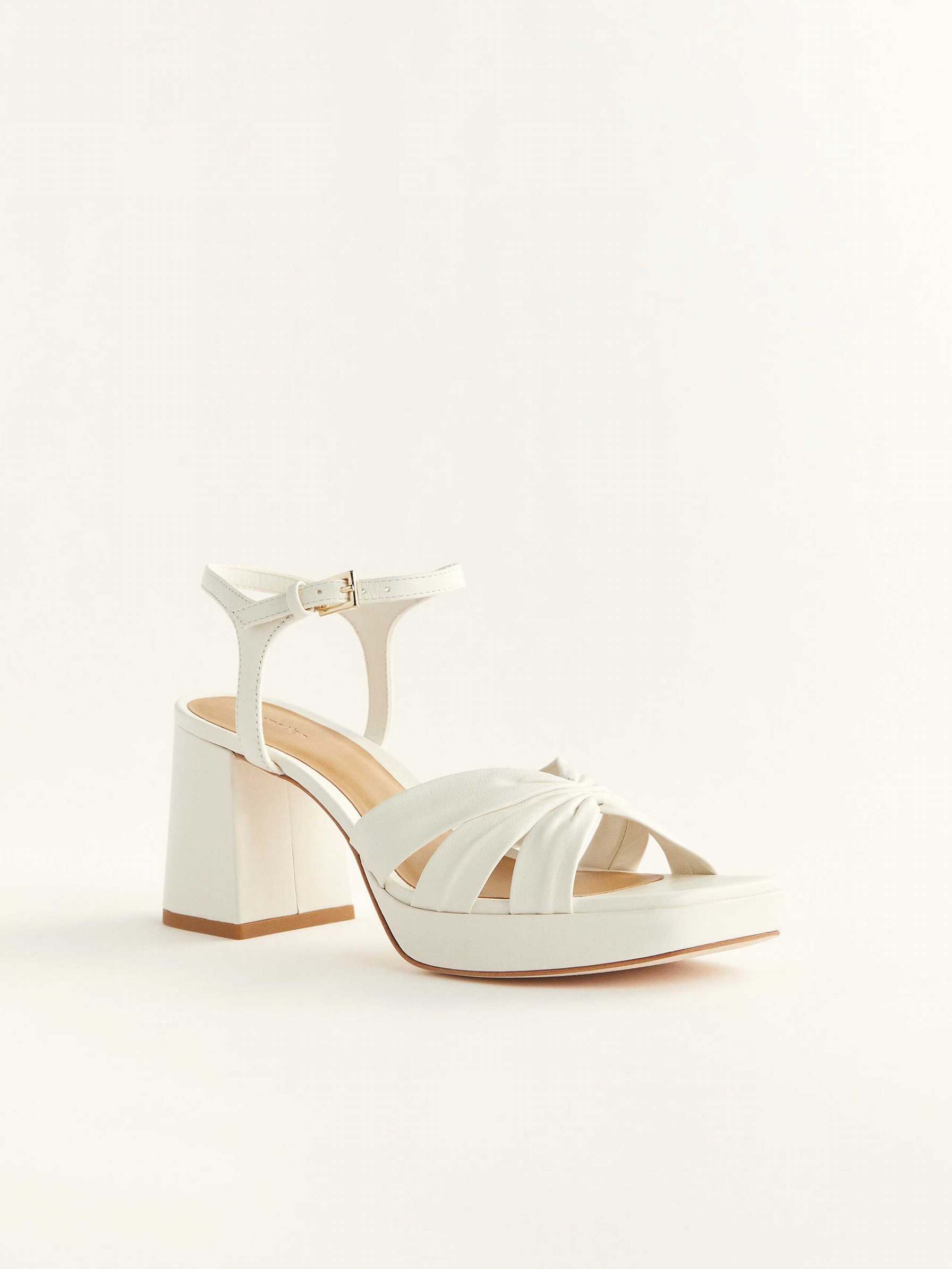 Women's Reformation Maize Platform Sandals White | USA-4071385