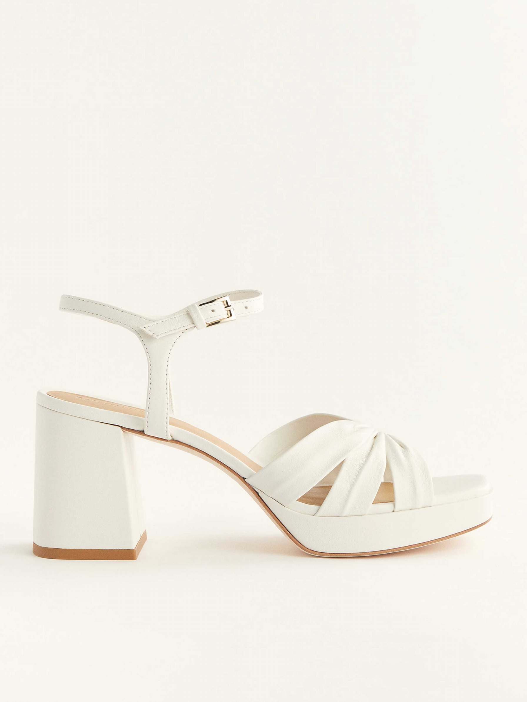 Women's Reformation Maize Platform Sandals White | USA-4071385