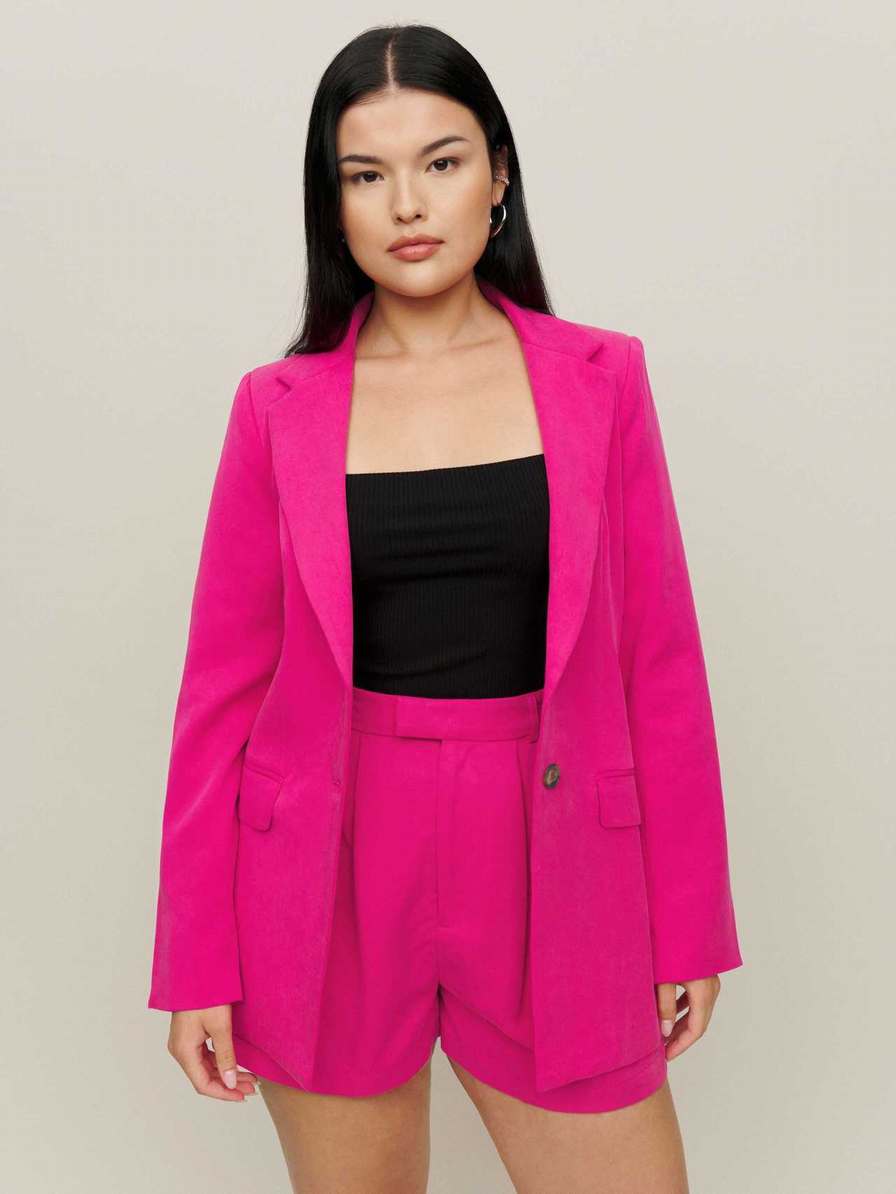 Women\'s Reformation Major Blazers Fuchsia | USA-2084613