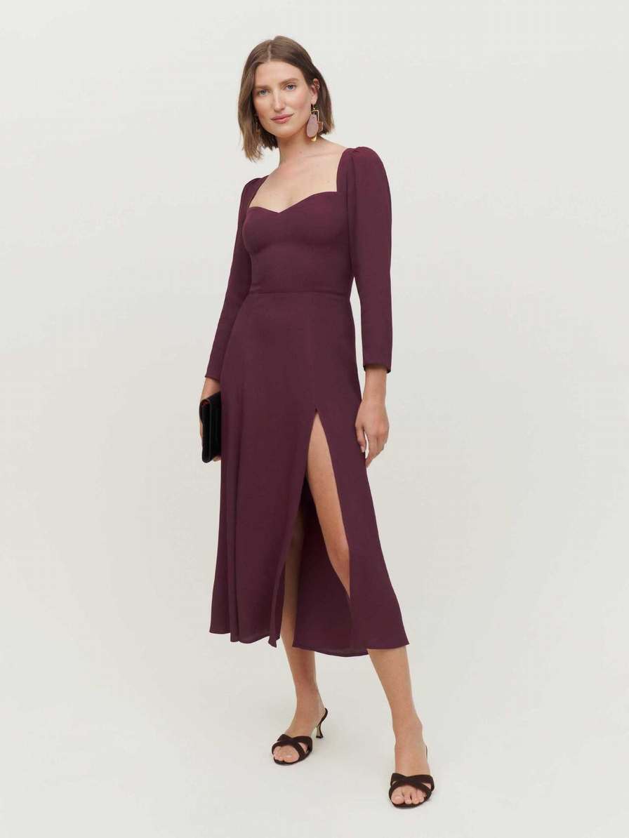 Women's Reformation Mara Dress Fuchsia | USA-752630