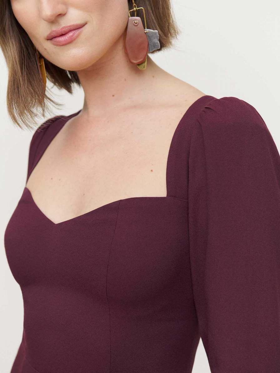 Women's Reformation Mara Dress Fuchsia | USA-752630