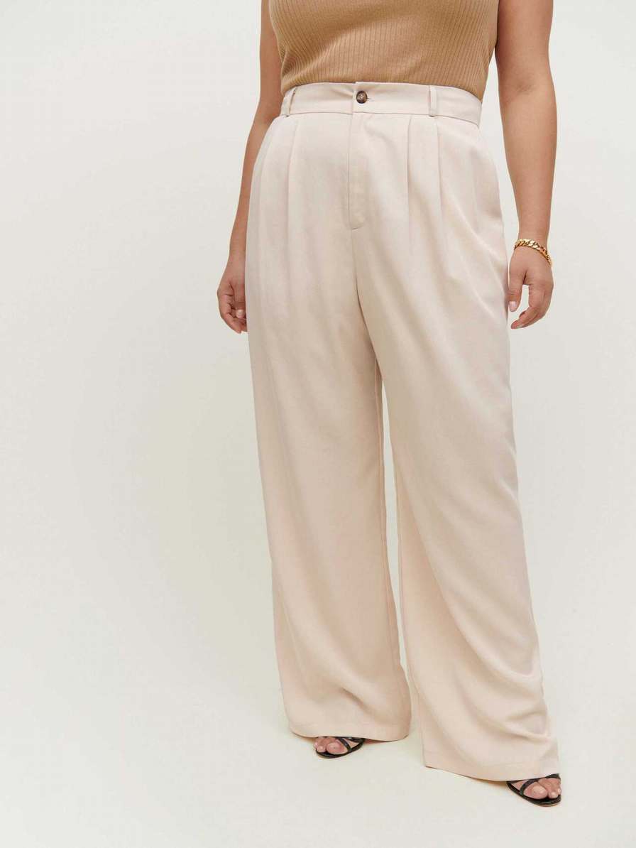 Women's Reformation Mason Es Pants White | USA-875601