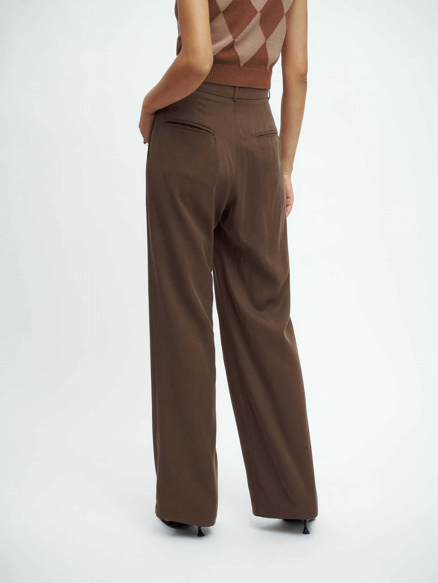 Women's Reformation Mason Pants Coffee | USA-756324