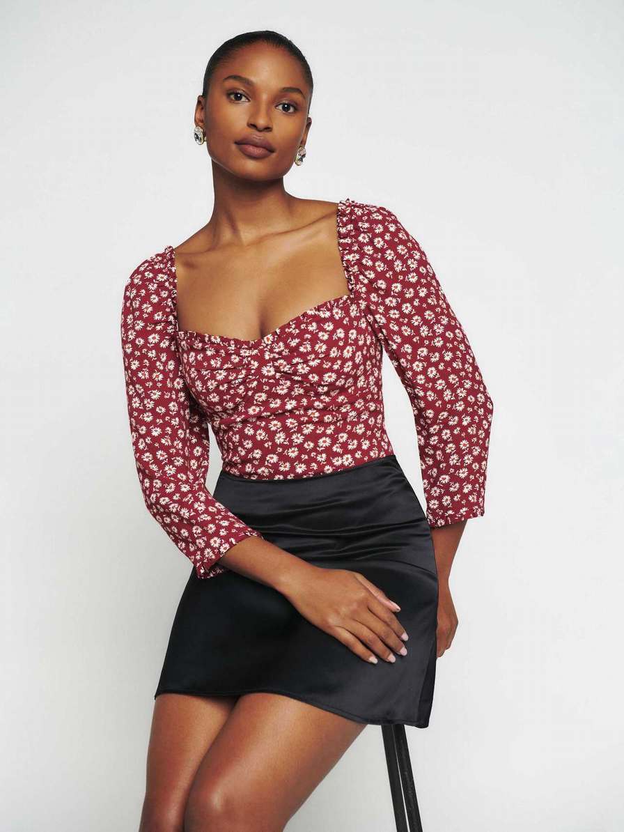 Women's Reformation Meriah Tops Flower | USA-604735