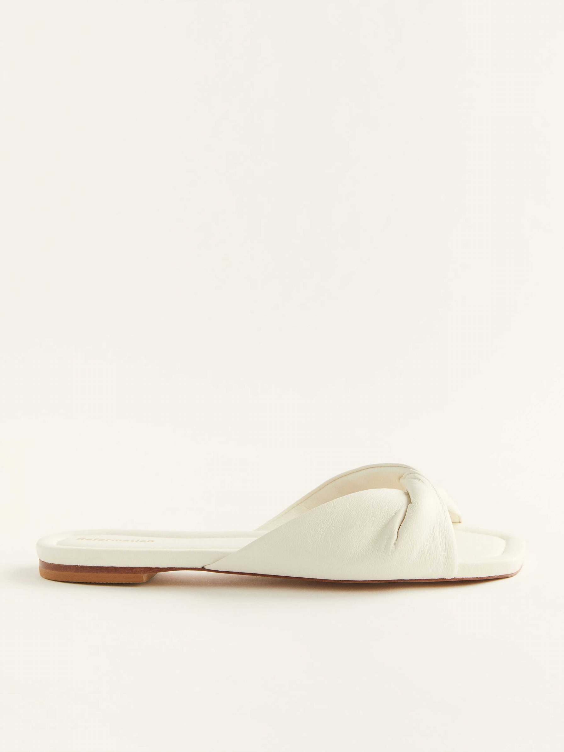 Women's Reformation Mikki Twist Sandals White | USA-630421