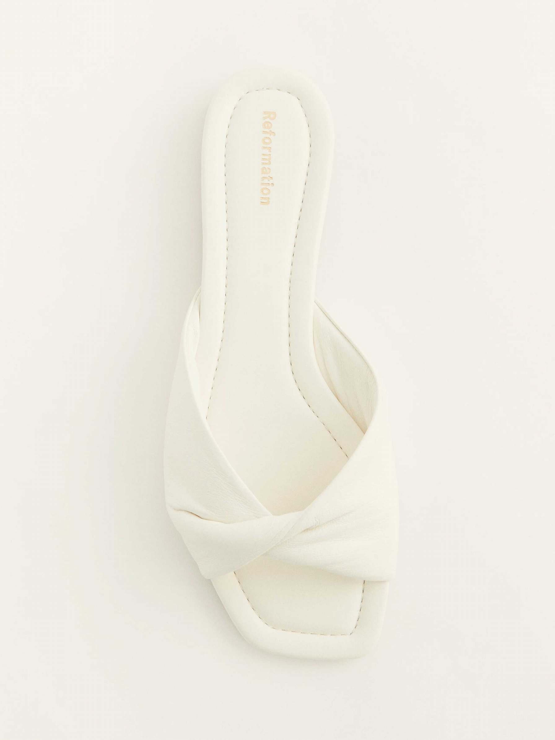 Women's Reformation Mikki Twist Sandals White | USA-630421