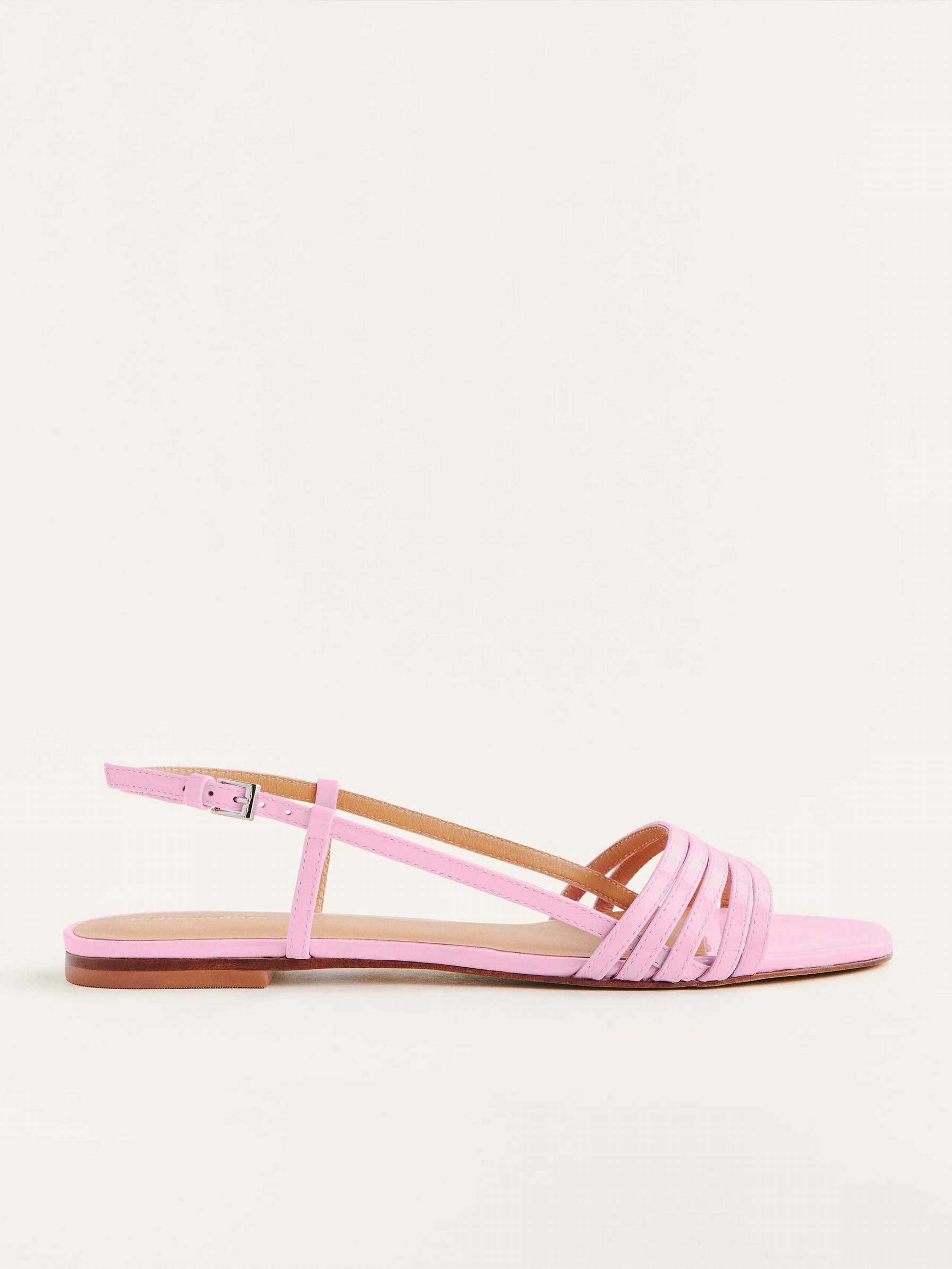 Women's Reformation Millie Lattice Sandals Pink | USA-327804