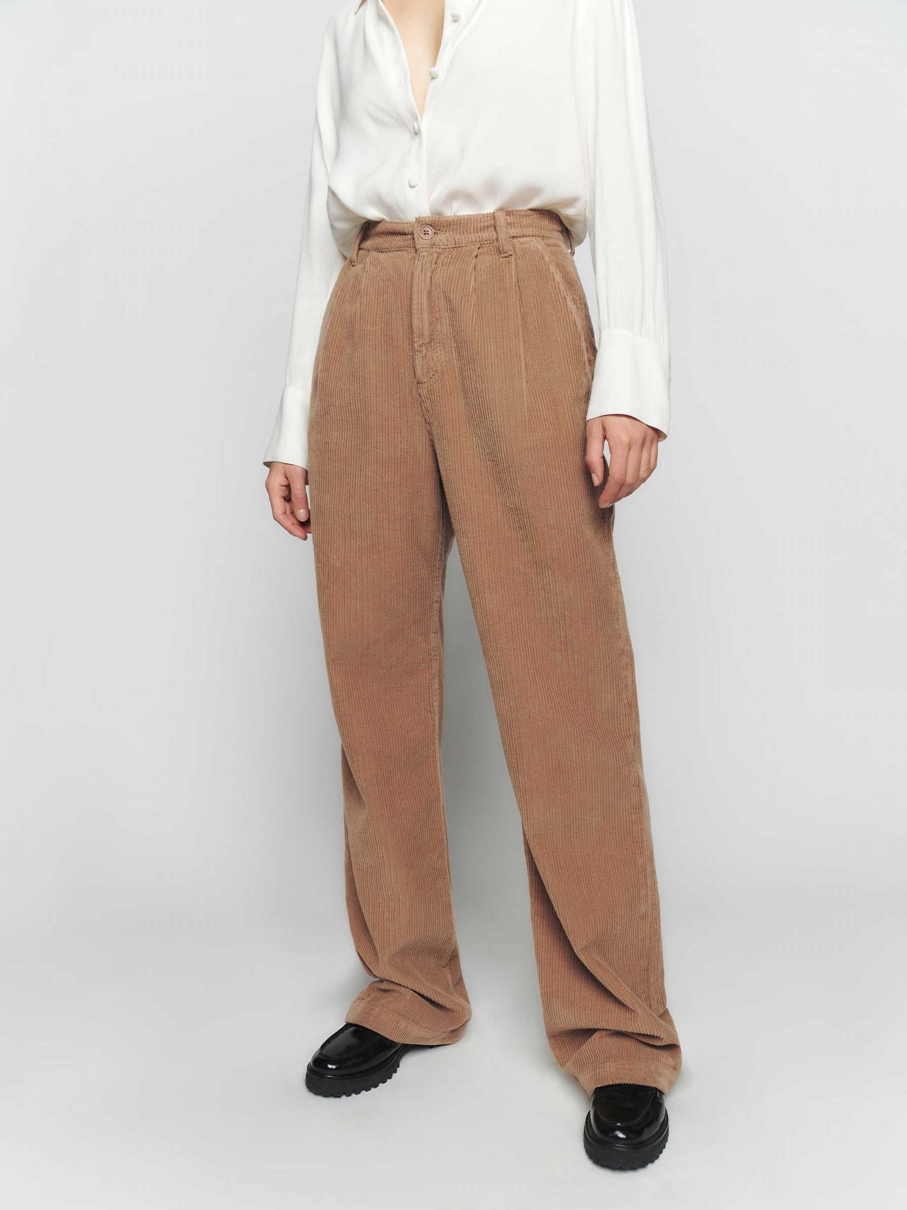 Women's Reformation Montauk Pants Khaki | USA-270813