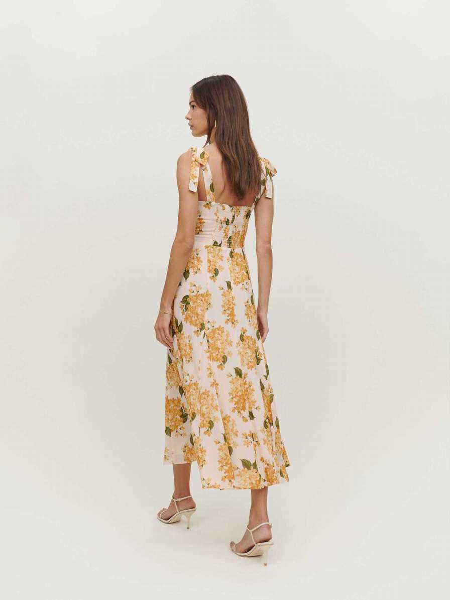 Women's Reformation Nadira Dress Flower | USA-8307641