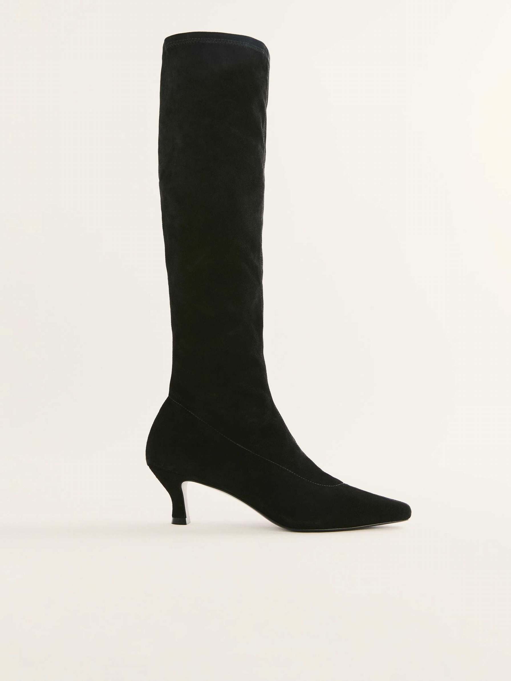 Women's Reformation Otis Stretch Knee-high Boots Black | USA-453607