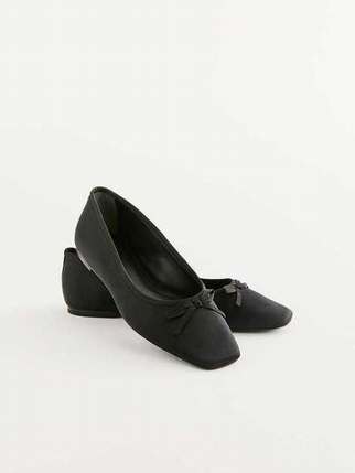 Women's Reformation Paola Ballet Flats Black | USA-608354