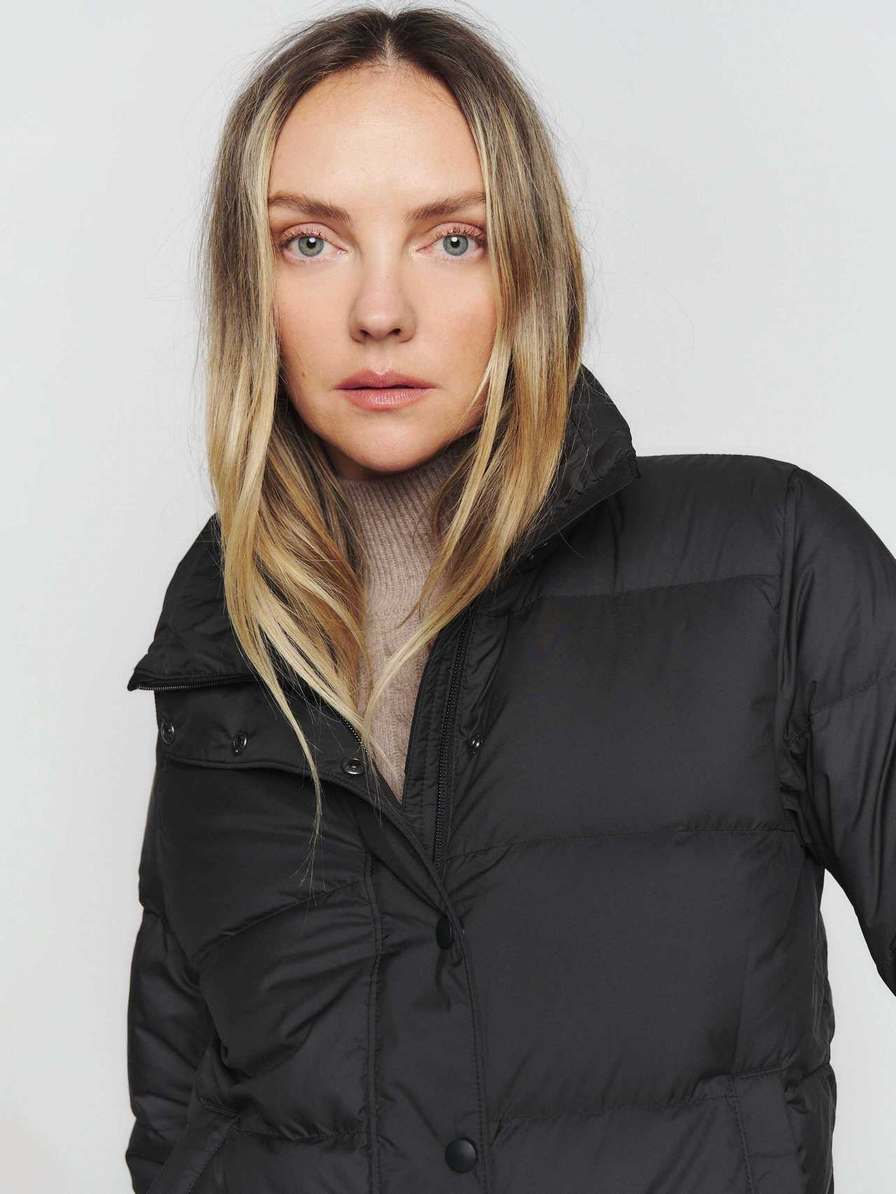 Women's Reformation Patagonia Silent Down Jackets Black | USA-6018432