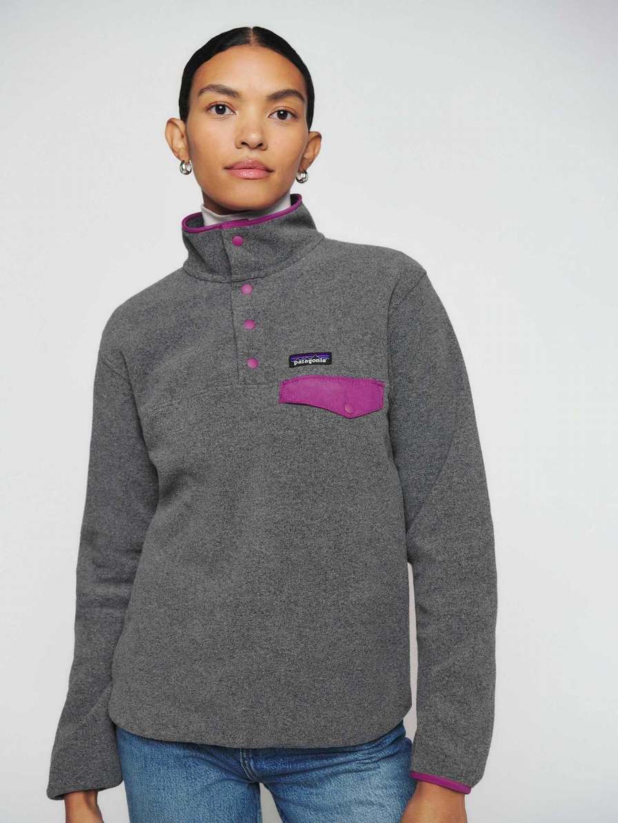 Women's Reformation Patagonia Synchilla Sweater Grey | USA-024671