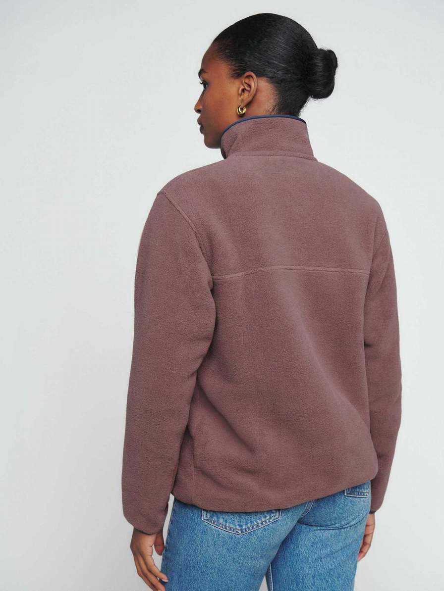 Women's Reformation Patagonia Synchilla Sweater Brown | USA-368740