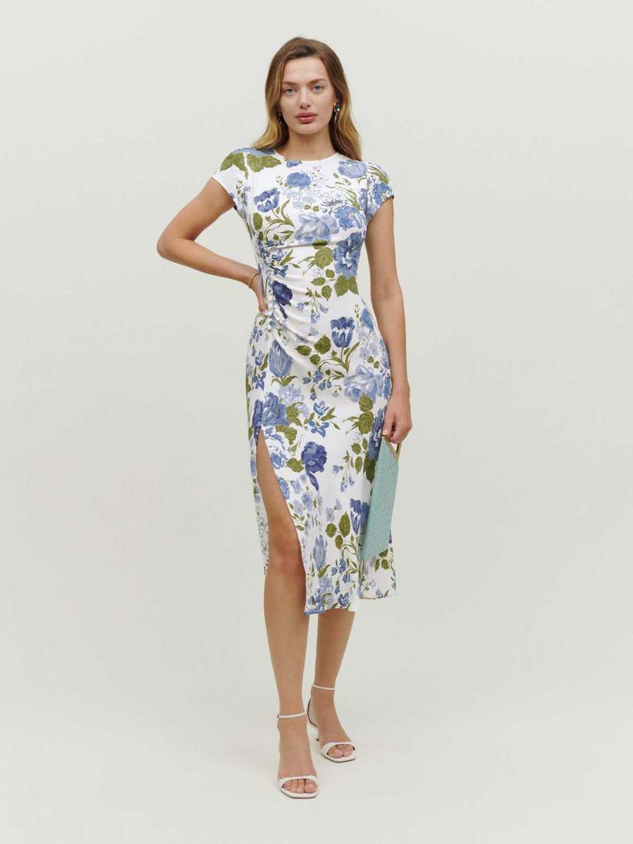 Women's Reformation Petites Frasier Dress Flower | USA-523480